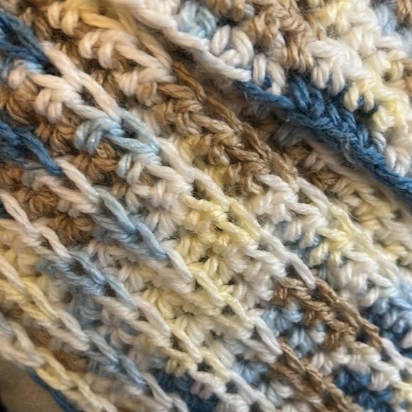 “Little Boy Blue” A gorgeous scarf lovingly made by hand in the USA! - Picture 2 of 3